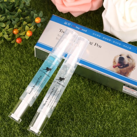 KFX-9177917 Pet Dental Care Kit - Teeth Whitening Pen Set for Dogs and Cats with Soft Brush and Toothbrush, Anti-inflammatory Formula