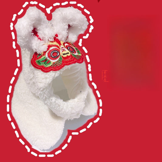 KFX-9179325 New Year's Antler Vest for Cats - Christmas Tree Ornaments in Multiple Sizes