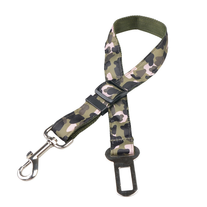 KFX-9179837 Blue Camouflage Pet Retractable Safety Rope - 2.5 * 60CM Polyester Fiber Leash