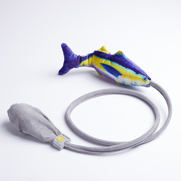 KFX-9180861 Interactive Plush Simulation Fish Cat Toy for Engaging Play and Stress Relief