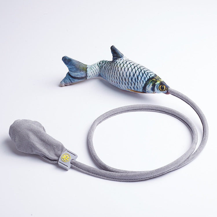 KFX-9180861 Interactive Plush Simulation Fish Cat Toy for Engaging Play and Stress Relief