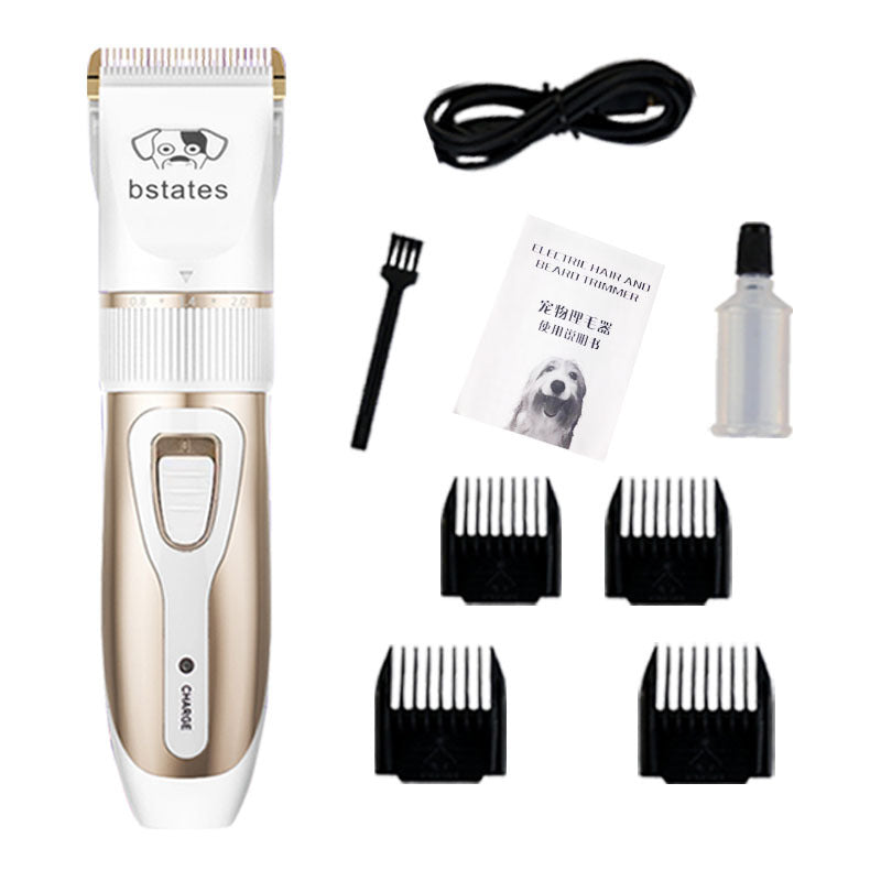 KFX-9181629 Professional Pet Grooming Clipper with Titanium Ceramic Blade and Long-Lasting Battery