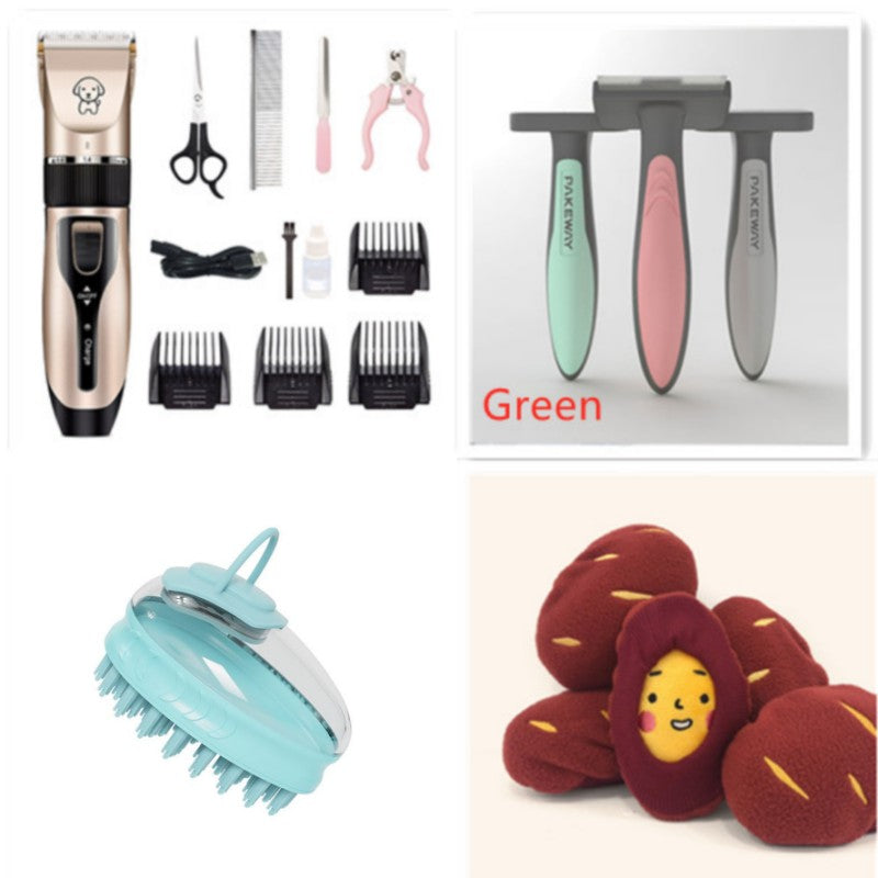KFX-9181629 Professional Pet Grooming Clipper with Titanium Ceramic Blade and Long-Lasting Battery