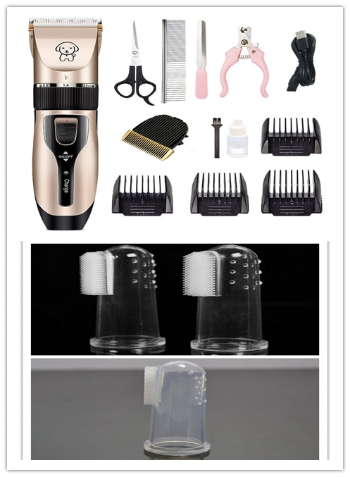 KFX-9181629 Professional Pet Grooming Clipper with Titanium Ceramic Blade and Long-Lasting Battery