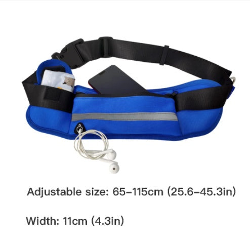 KFX-9185597 Outdoor Adjustable Neoprene Pet Running Leash with Waist Bag for Small and Medium Dogs