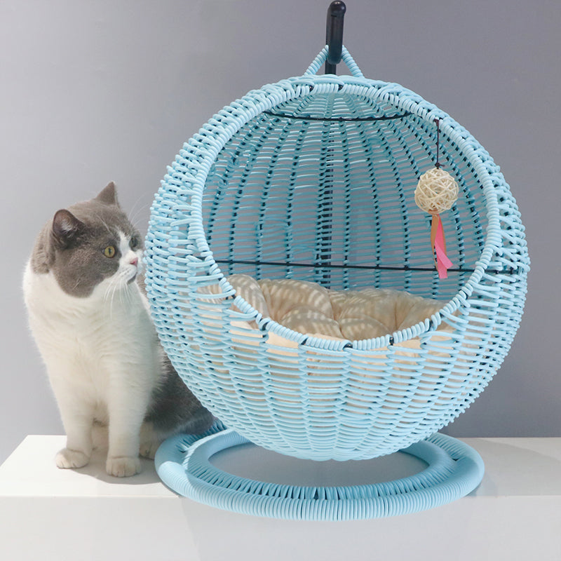 KFX-9185853 Large Rattan Cat Nest Hanging Basket for All Seasons