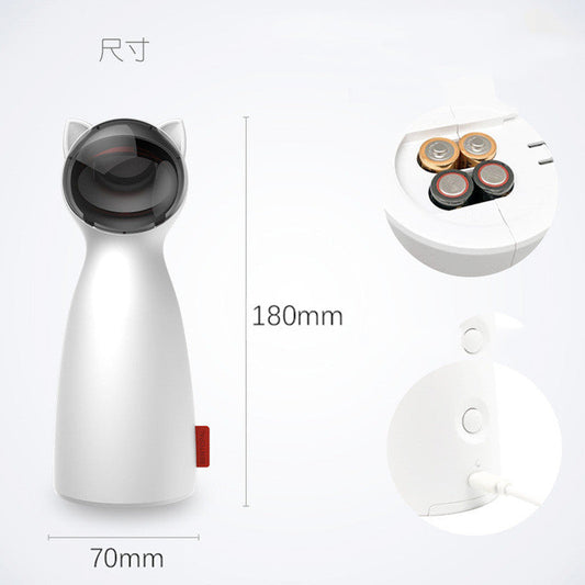 KFX-9186621 Automatic Laser Timer Toy for Cats - Dual Mode Laser and Flashlight