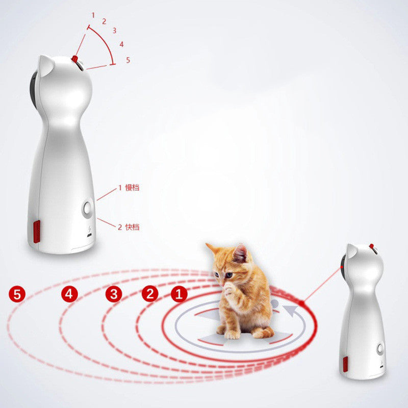 KFX-9186621 Automatic Laser Timer Toy for Cats - Dual Mode Laser and Flashlight