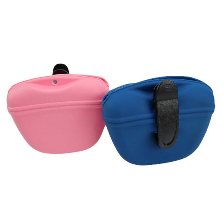 KFX-9188029 Silicone Portable Pet Training Waist Bag - Environmentally Friendly, Multi-Color Options