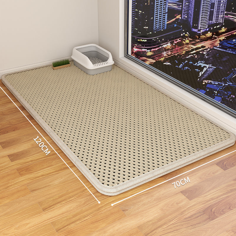 KFX-9189053 Double-Layer Waterproof Cat Litter Mat with Urine Trap and Non-Slip Design for Easy Cleaning