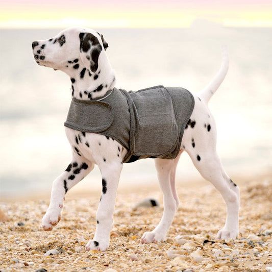 KFX-9196989 Cozy Dog Anxiety Jacket - Warm Vest in Heather Gray for All Sizes
