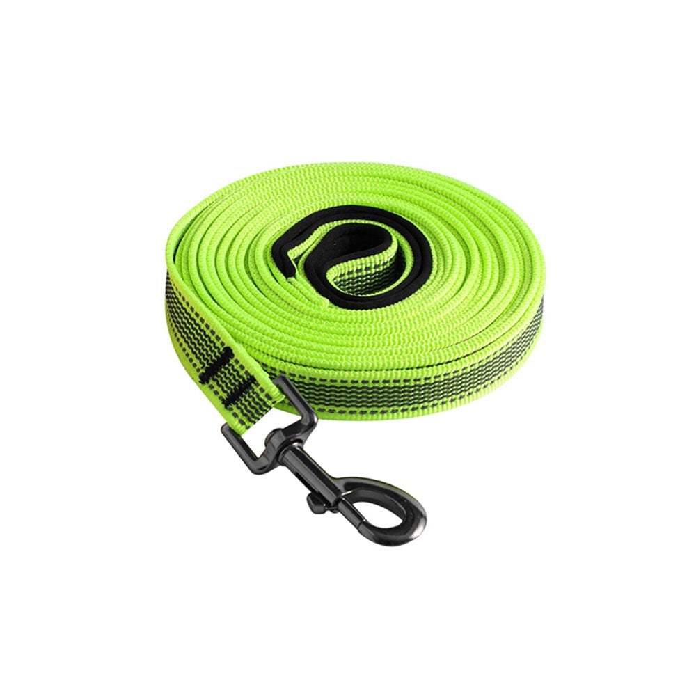KFX-9197117 Reflective Nylon Pet Traction Rope with Non-Slip Handle, Multiple Lengths Available