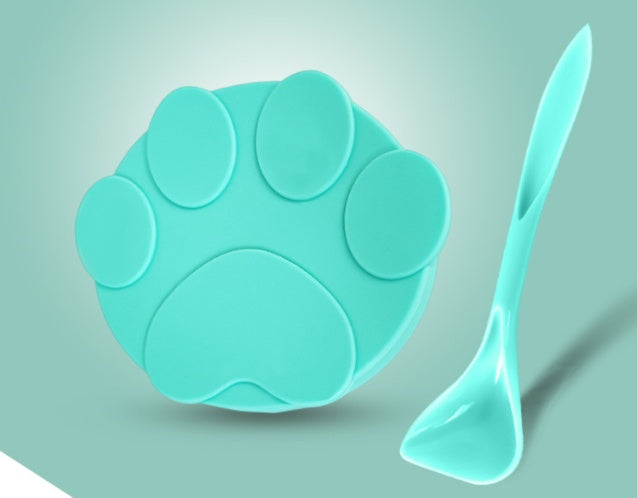 KFX-9198781 Universal Silicone Lid for Dog Canned Food - Fresh-Keeping Sealing Solution with Spoon Options