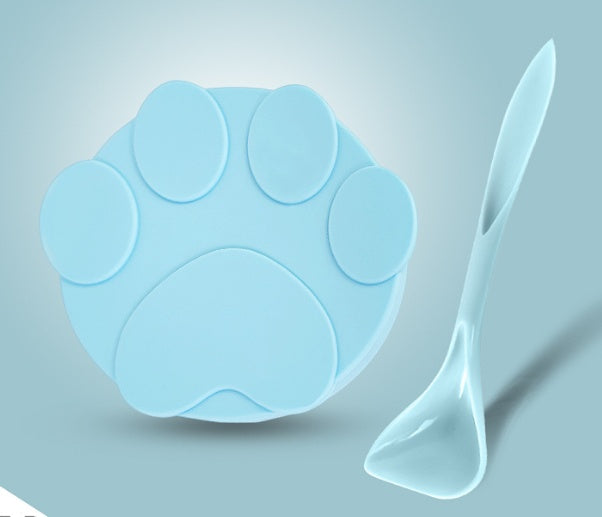 KFX-9198781 Universal Silicone Lid for Dog Canned Food - Fresh-Keeping Sealing Solution with Spoon Options