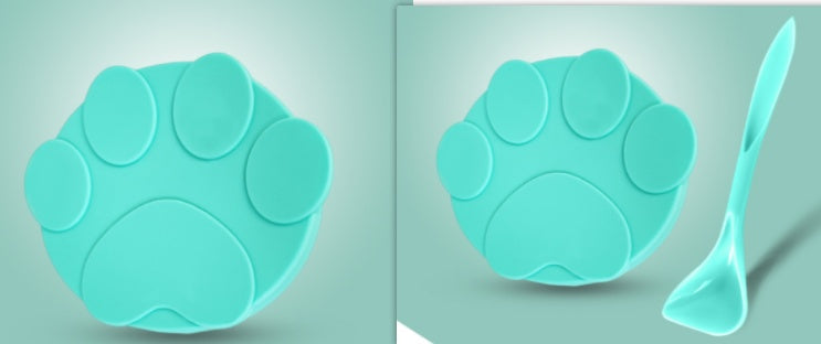 KFX-9198781 Universal Silicone Lid for Dog Canned Food - Fresh-Keeping Sealing Solution with Spoon Options
