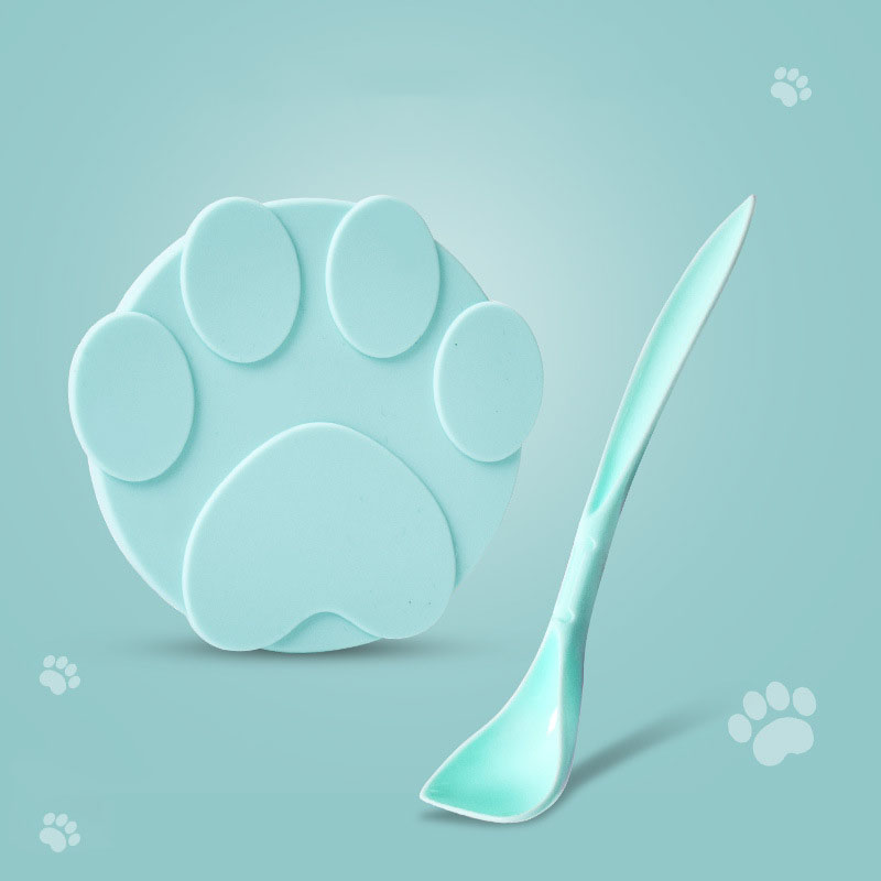 KFX-9198781 Universal Silicone Lid for Dog Canned Food - Fresh-Keeping Sealing Solution with Spoon Options