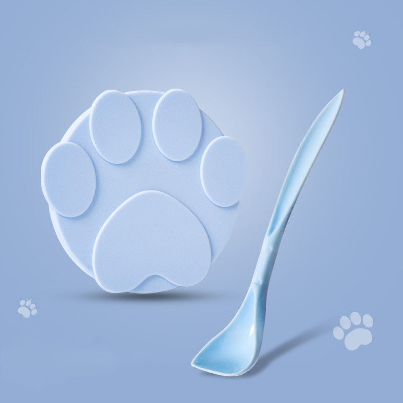 KFX-9198781 Universal Silicone Lid for Dog Canned Food - Fresh-Keeping Sealing Solution with Spoon Options