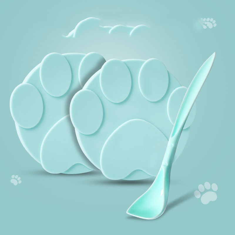 KFX-9198781 Universal Silicone Lid for Dog Canned Food - Fresh-Keeping Sealing Solution with Spoon Options