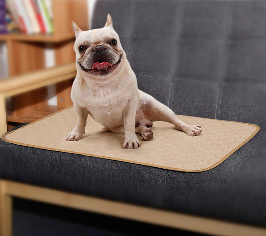 KFX-9199165 Absorbent Dog Urine Pad with Non-Slip Waterproof Bottom - Machine Washable, Eco-Friendly Cotton, Multiple Sizes Available