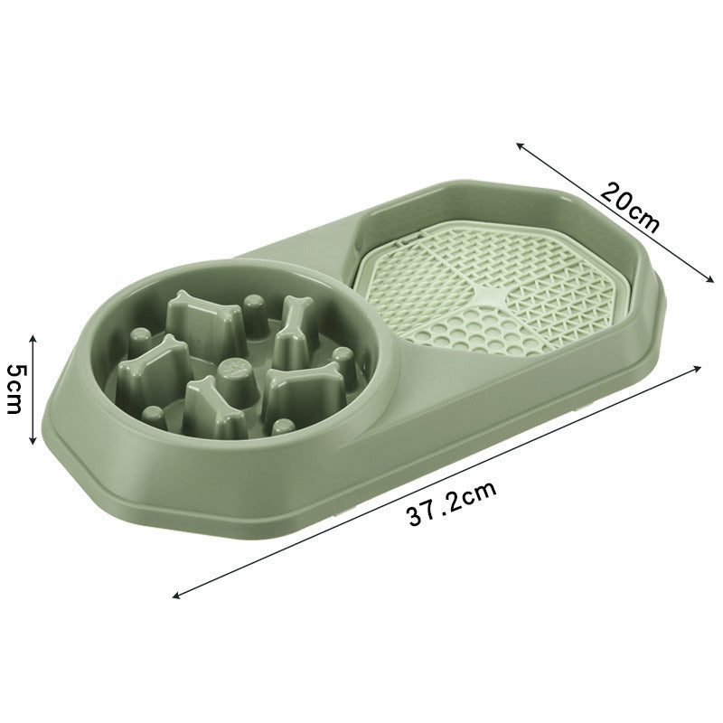 KFX-9200573 Interactive Slow Feeder Dog Bowl for Healthy Eating, Anti-Gulping Design to Prevent Choking and Bloat