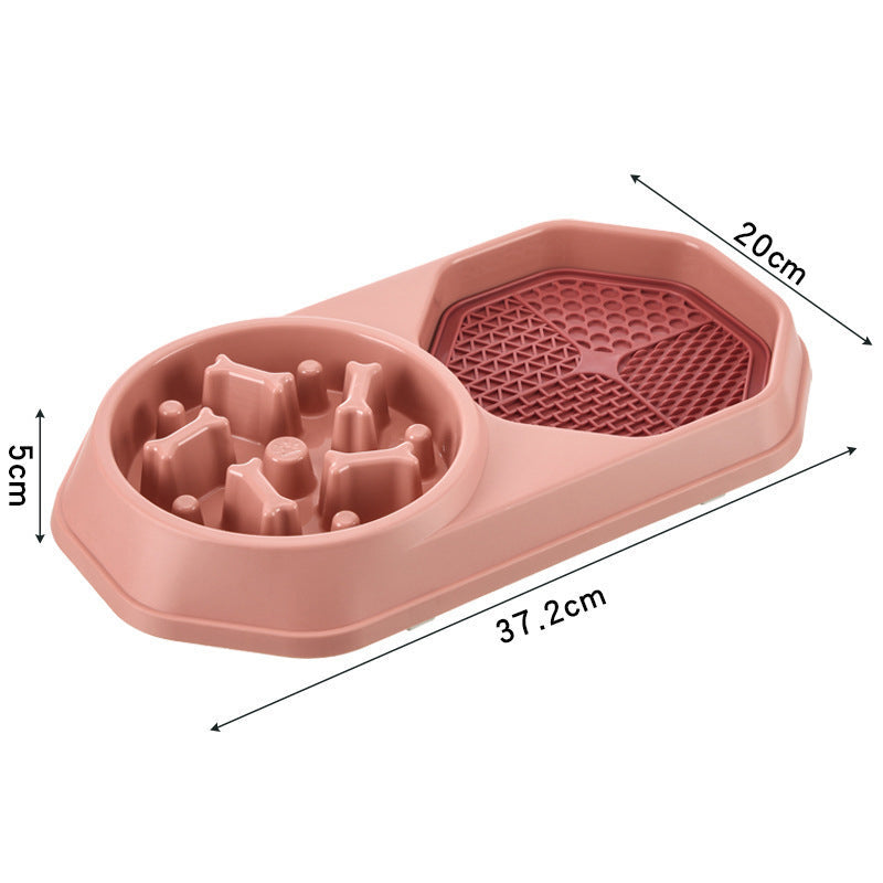 KFX-9200573 Interactive Slow Feeder Dog Bowl for Healthy Eating, Anti-Gulping Design to Prevent Choking and Bloat