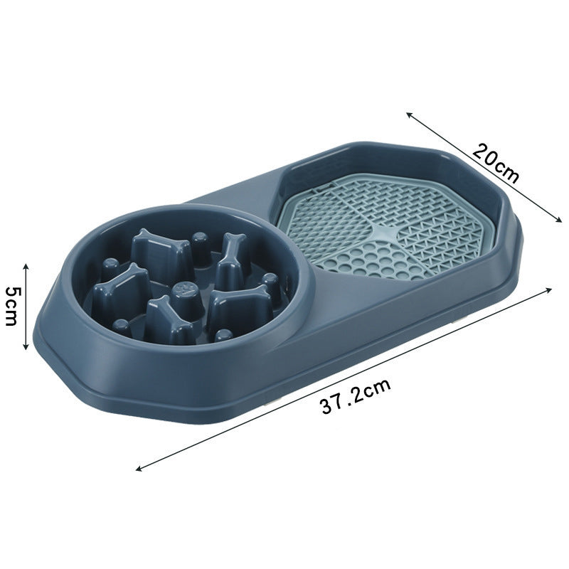 KFX-9200573 Interactive Slow Feeder Dog Bowl for Healthy Eating, Anti-Gulping Design to Prevent Choking and Bloat