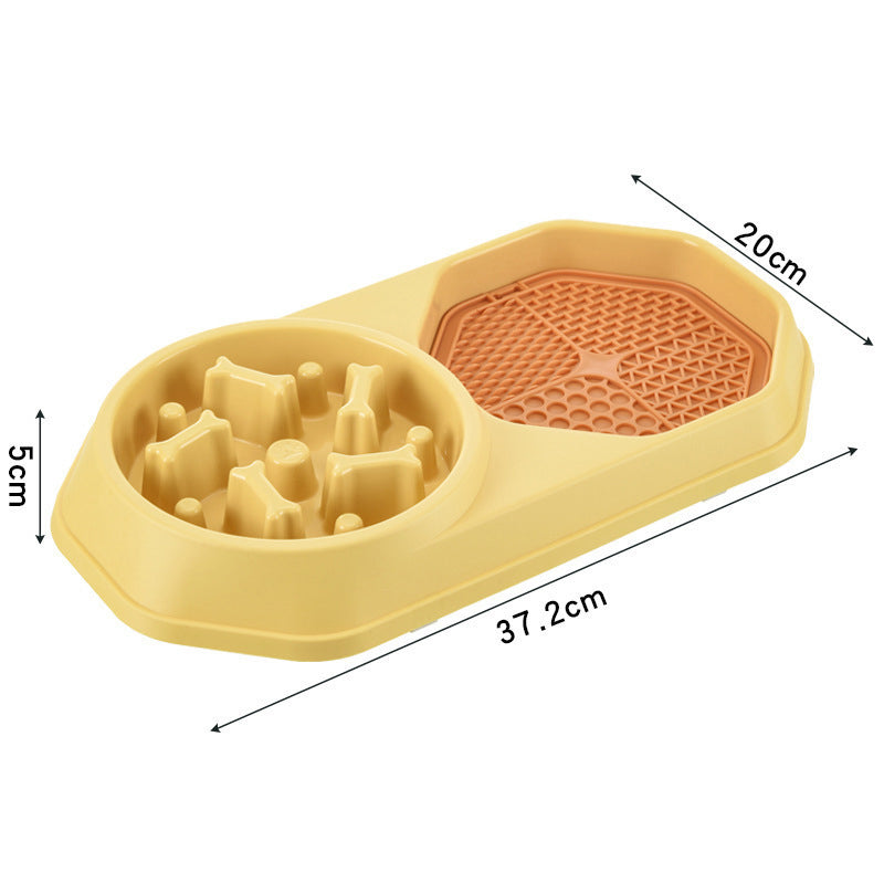 KFX-9200573 Interactive Slow Feeder Dog Bowl for Healthy Eating, Anti-Gulping Design to Prevent Choking and Bloat