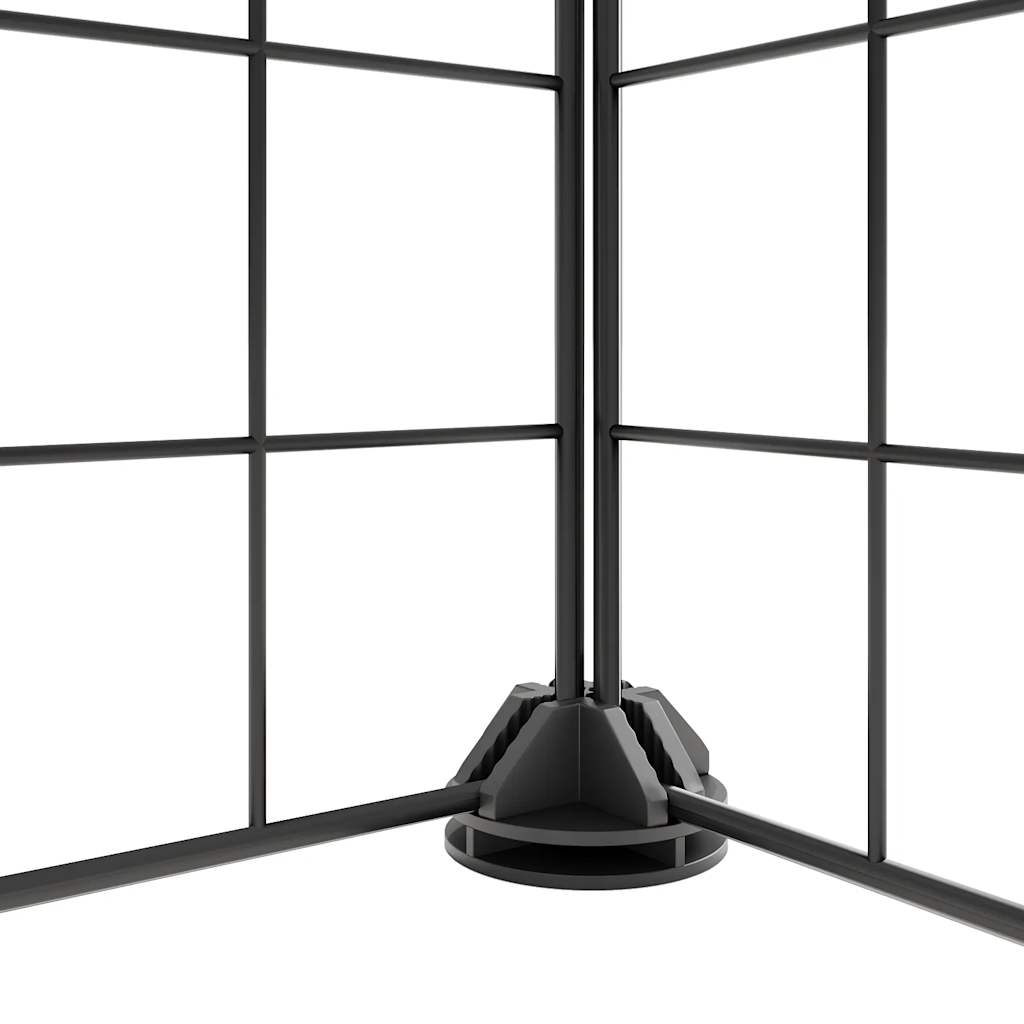 KFX-9204669 8-Panel and 12-Panel Powder-Coated Steel Pet Cage with Door for Training and Play