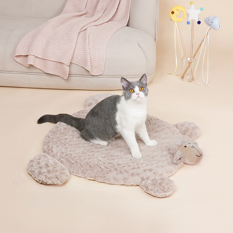 KFX-9204925 Comfy Cat and Dog Mat for Indoor Use - Soft and Durable Pet Floor Mat