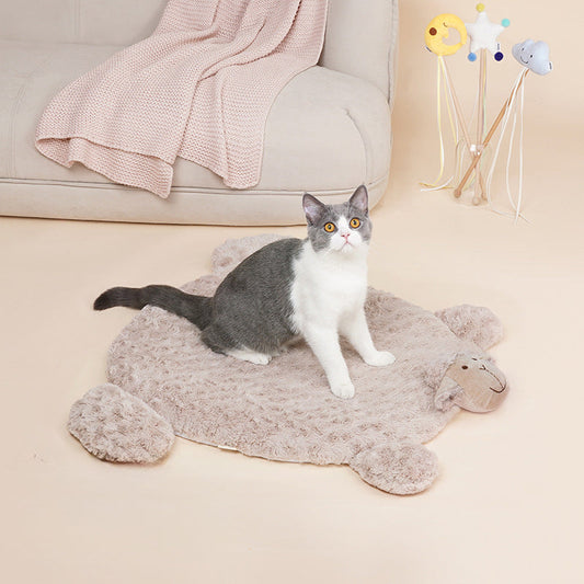 KFX-9204925 Comfy Cat and Dog Mat for Indoor Use - Soft and Durable Pet Floor Mat
