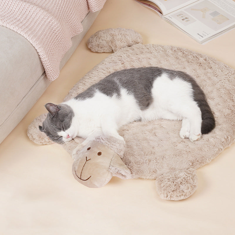 KFX-9204925 Comfy Cat and Dog Mat for Indoor Use - Soft and Durable Pet Floor Mat
