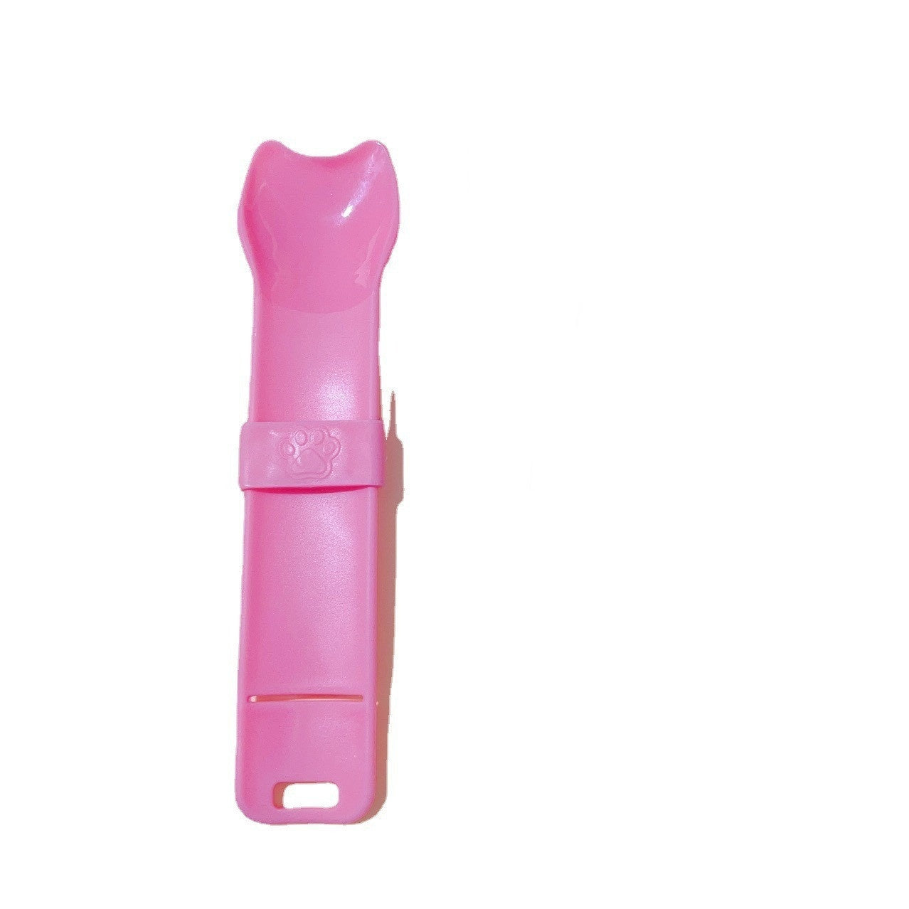 KFX-9206845 Cat Feeding Spoon in Blue and Pink - Durable Plastic Tableware for Your Pet