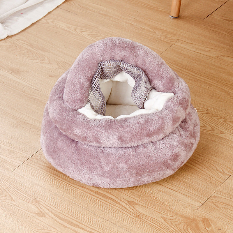 KFX-9207101 Cozy Pudding Velvet Winter Nest for Guinea Pigs - Soft & Warm Pet Bed
