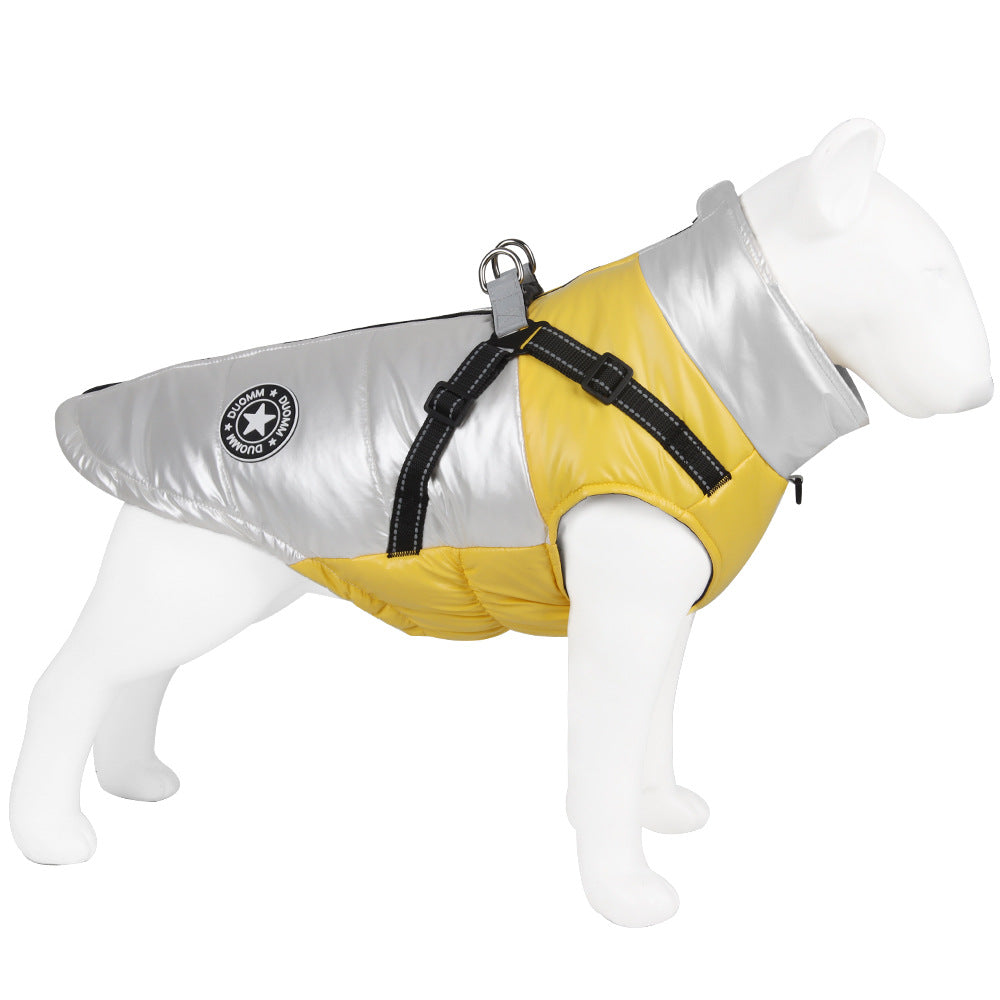 KFX-9207485 Windproof and Warm Reflective Webbing Cotton Coat for Big Dogs