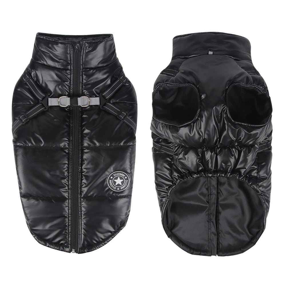 KFX-9207485 Windproof and Warm Reflective Webbing Cotton Coat for Big Dogs
