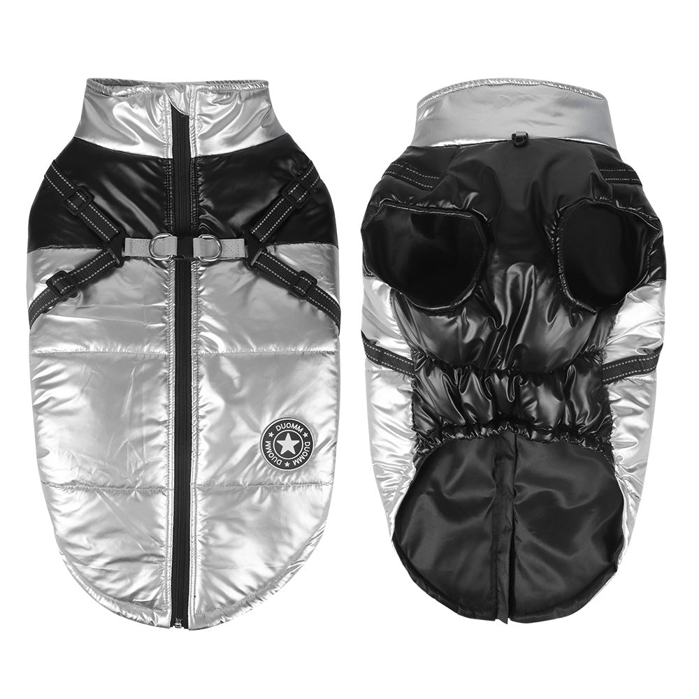 KFX-9207485 Windproof and Warm Reflective Webbing Cotton Coat for Big Dogs