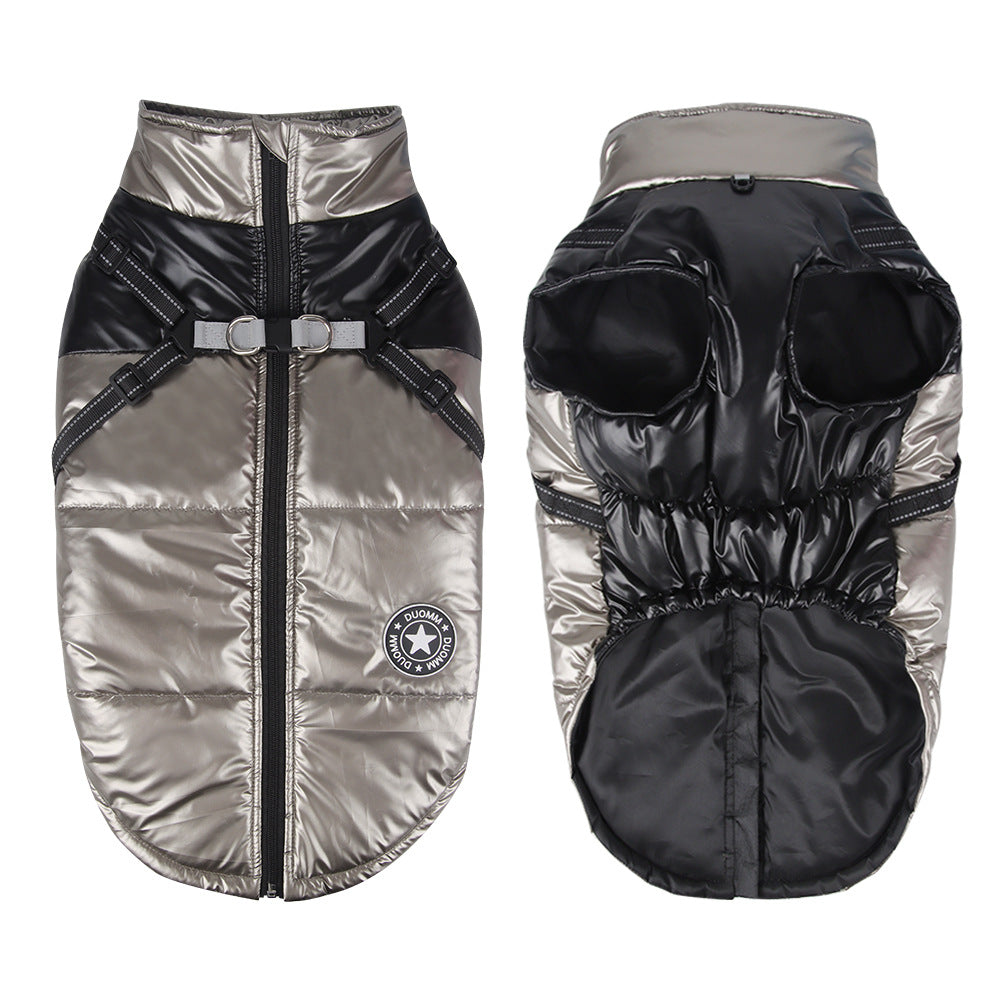 KFX-9207485 Windproof and Warm Reflective Webbing Cotton Coat for Big Dogs
