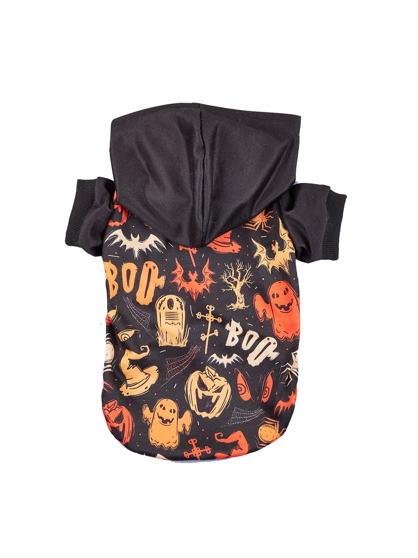 KFX-9208125 Halloween-Themed Pet Clothing for Small and Medium Dogs and Cats - Pumpkin & Skull Designs