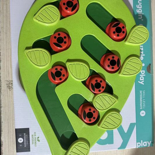 KFX-9209021 Slow Feed Cat Bowl in Green - BPA-Free PP Material Pet Tableware