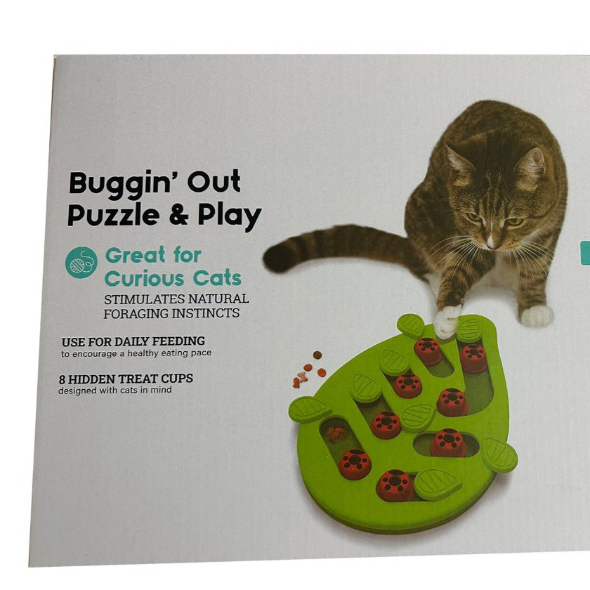 KFX-9209021 Slow Feed Cat Bowl in Green - BPA-Free PP Material Pet Tableware