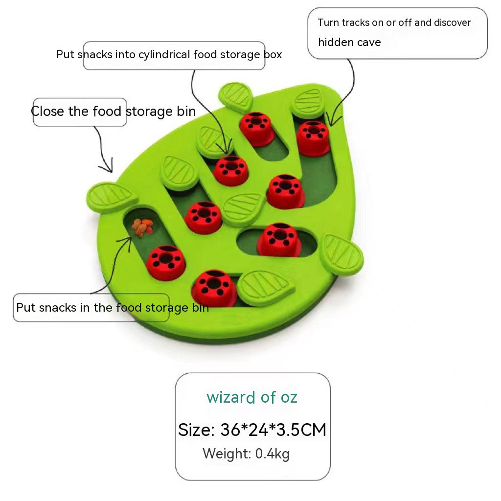 KFX-9209021 Slow Feed Cat Bowl in Green - BPA-Free PP Material Pet Tableware
