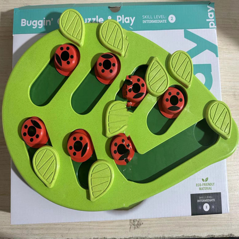 KFX-9209021 Slow Feed Cat Bowl in Green - BPA-Free PP Material Pet Tableware