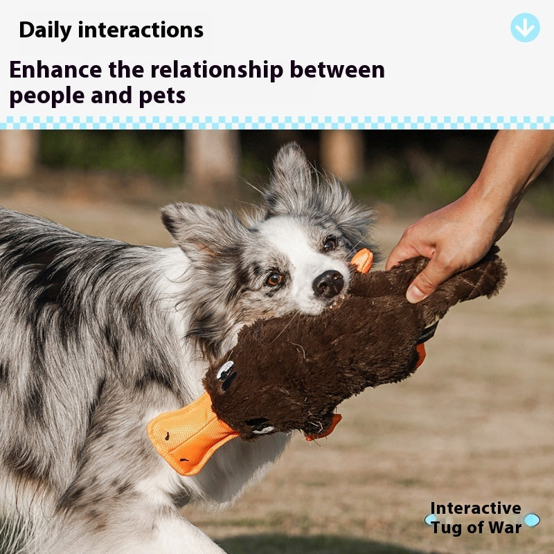 KFX-9210429 Platypus Plush Dog Toy with Sound Simulation