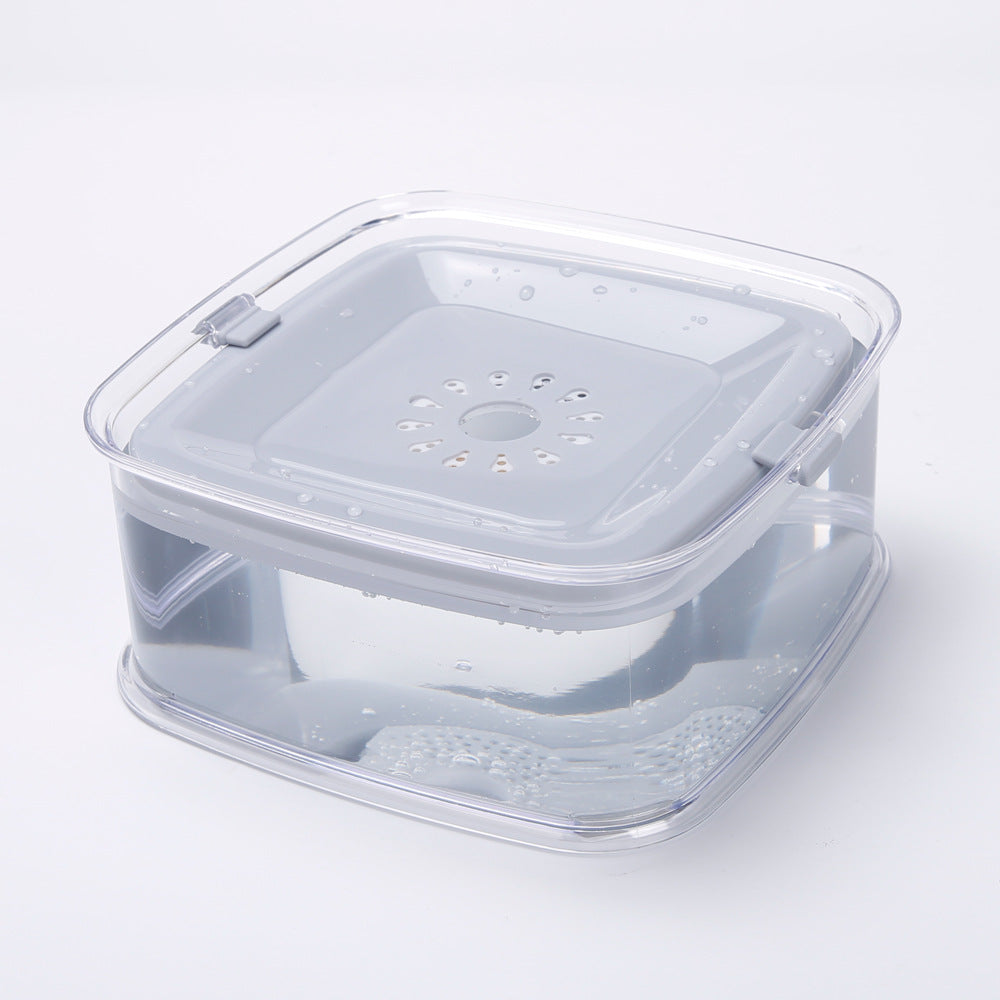 KFX-9214781 Non-Slip Floating Dog Drinking Bowl - Automatic Feeding, 19x18x8cm, Sky Blue/Green/Gray