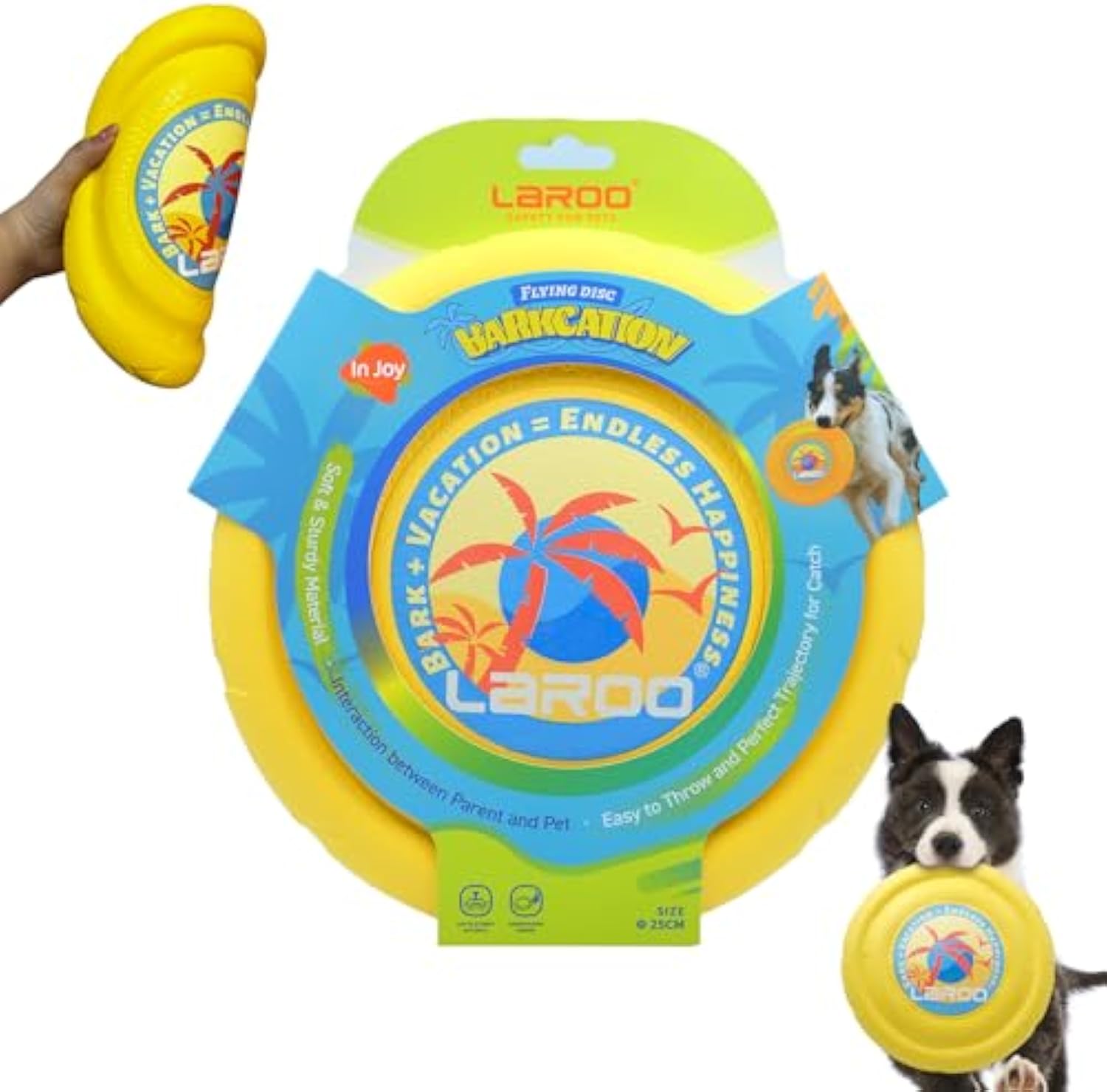 KFX-9216061 Durable Flying Disc for Medium and Large Dogs - Ideal for Outdoor Playtime and Summer Activities