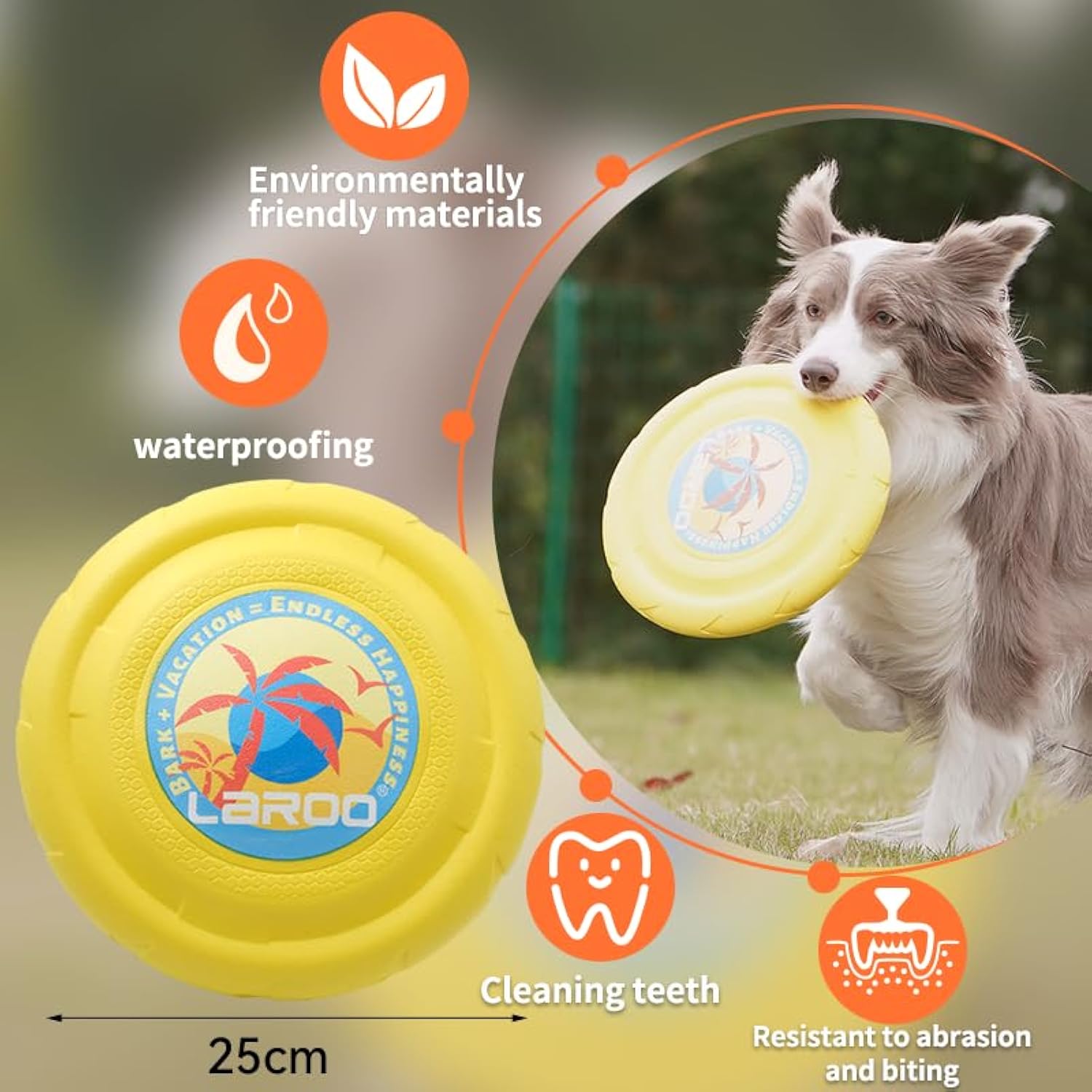KFX-9216061 Durable Flying Disc for Medium and Large Dogs - Ideal for Outdoor Playtime and Summer Activities