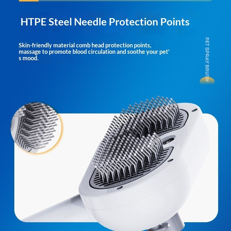 KFX-9220157 Pet Spray Comb Grooming Tool for Efficient Cleaning and Massaging of Pet Fur