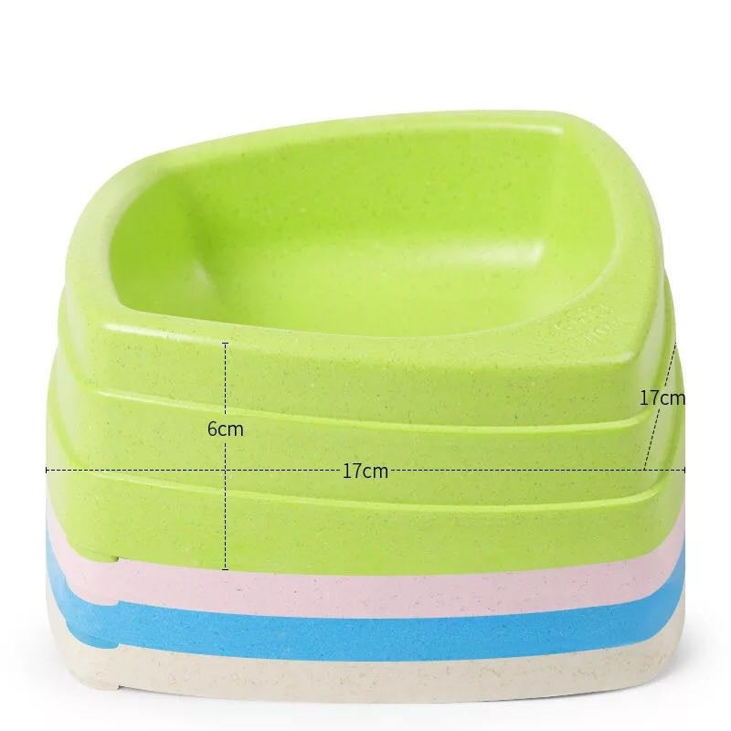 KFX-9224509 Eco-Friendly Bamboo Fiber Dog Bowl - Round & Square Options Available in Various Sizes
