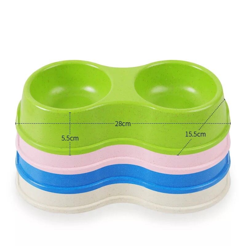 KFX-9224509 Eco-Friendly Bamboo Fiber Dog Bowl - Round & Square Options Available in Various Sizes