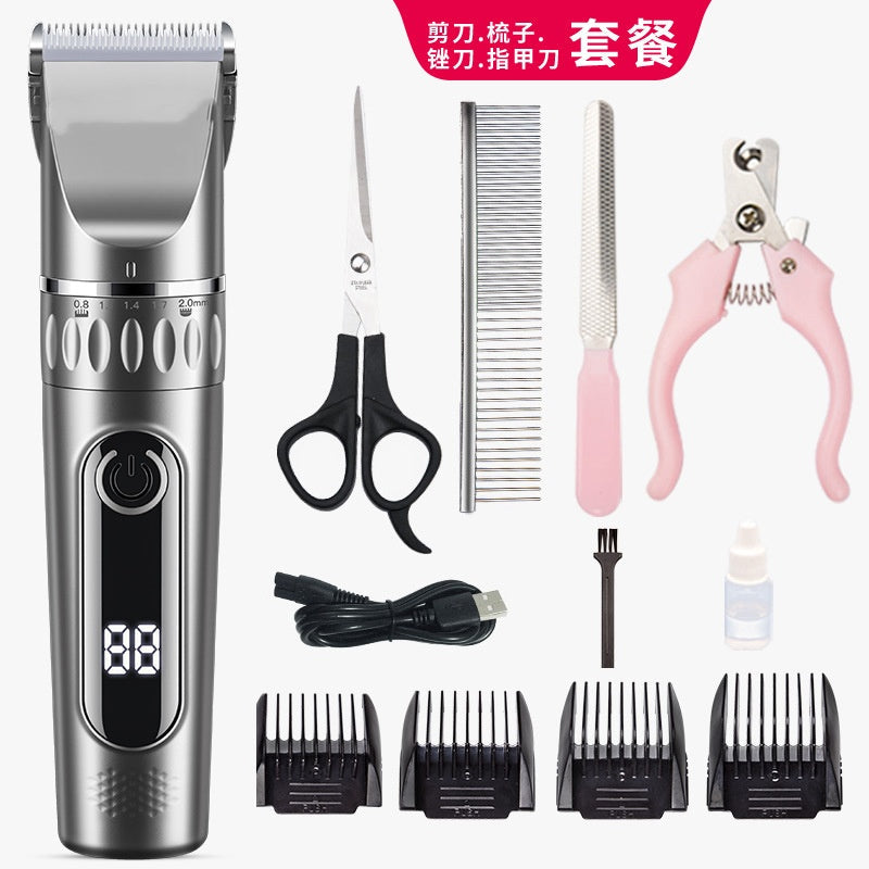 KFX-9225917 Multifunctional Pet Shaver Suit with Dual-Use Clipper and Noise Reduction Features